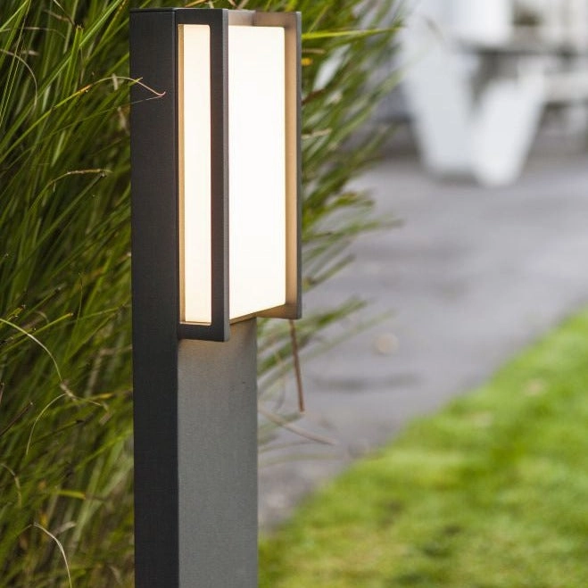 CGC MARLA Dark Grey Rectangular LED Post Light