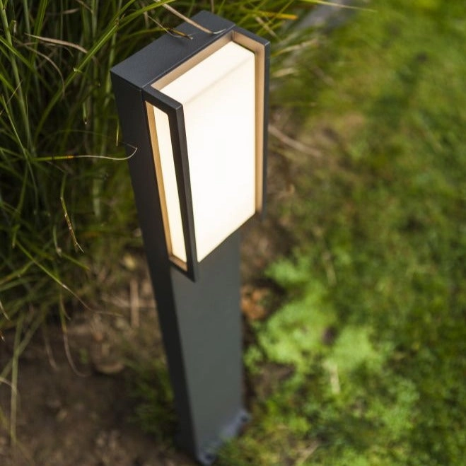 CGC MARLA Dark Grey Rectangular LED Post Light