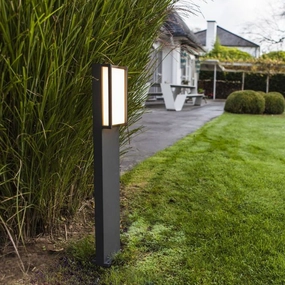 CGC MARLA Dark Grey Rectangular LED Post LightWeatherproof outdoor lighting