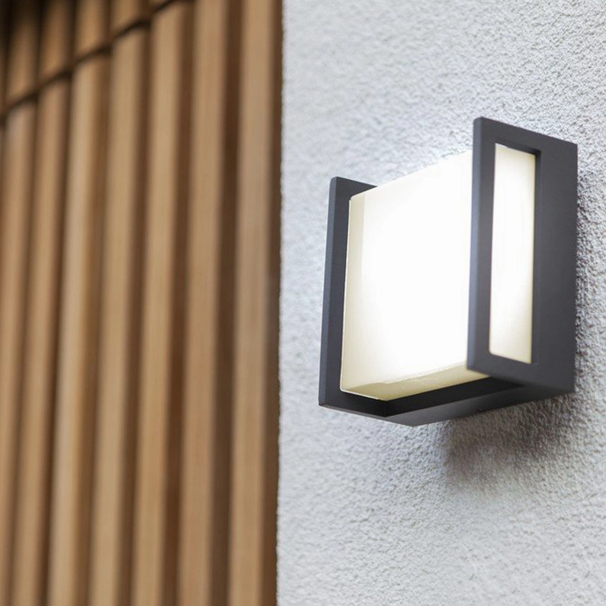 CGC MARLA Dark Grey Square LED Wall LightWeatherproof outdoor lighting