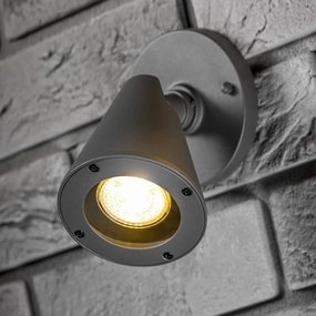 CGC MOLLY Dark Grey Cone Outdoor Wall LightWeatherproof outdoor lighting