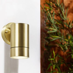 CGC NOAH Brass GU10 Single Down Outdoor Wall Light Spotlight IP54Weatherproof outdoor lighting