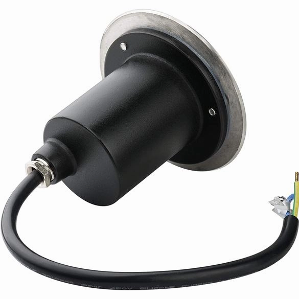 CGC NOLA Two Round Small With Bulbs Stainless Steel Inground Or Decking Lights