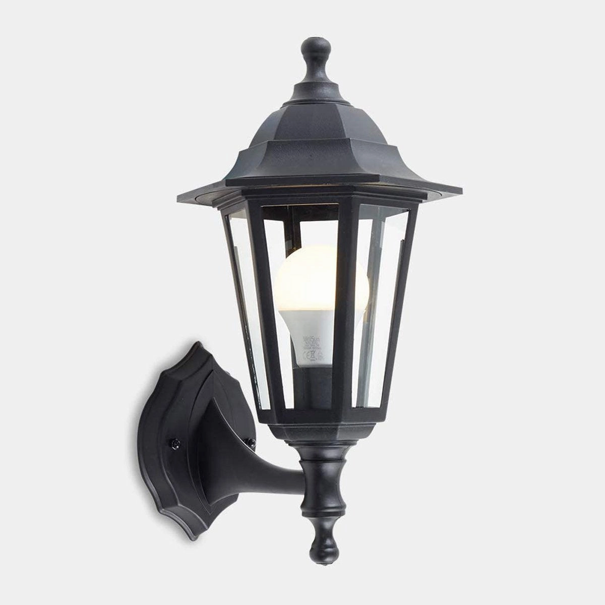 CGC ORLA Black Traditional Style Wall Lantern