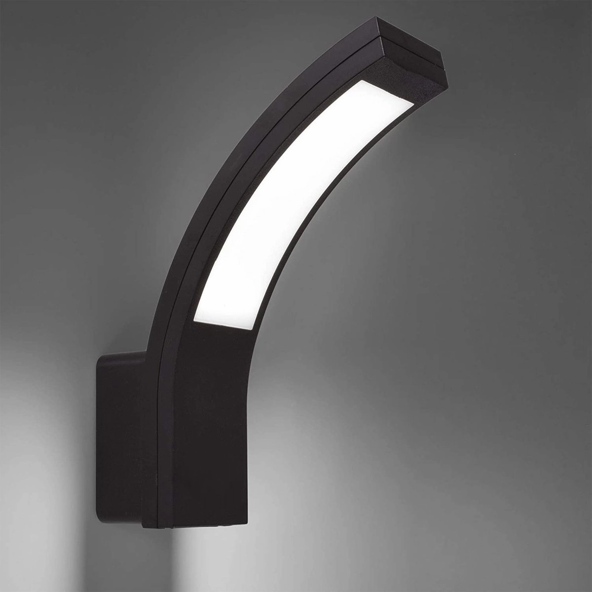 CGC PARIS Grey LED Curved Outdoor Wall Light
