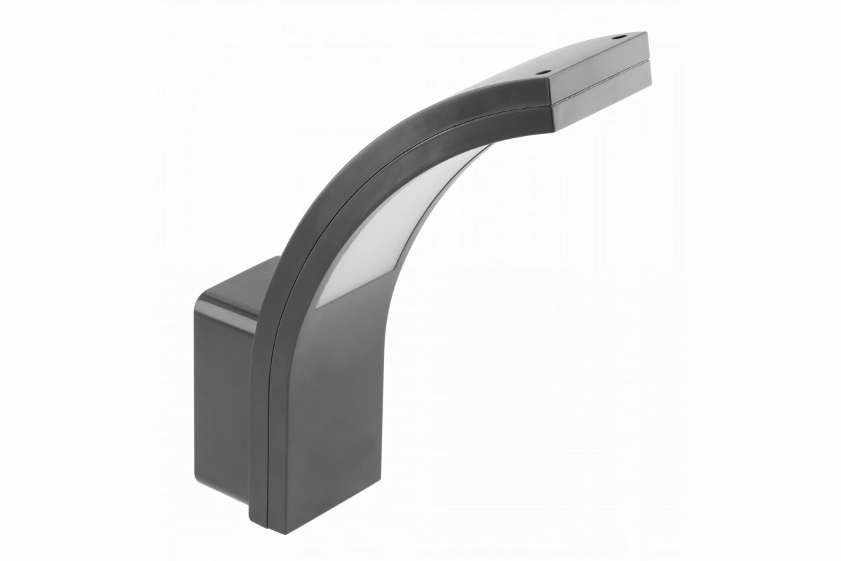 CGC PARIS Grey LED Curved Outdoor Wall Light