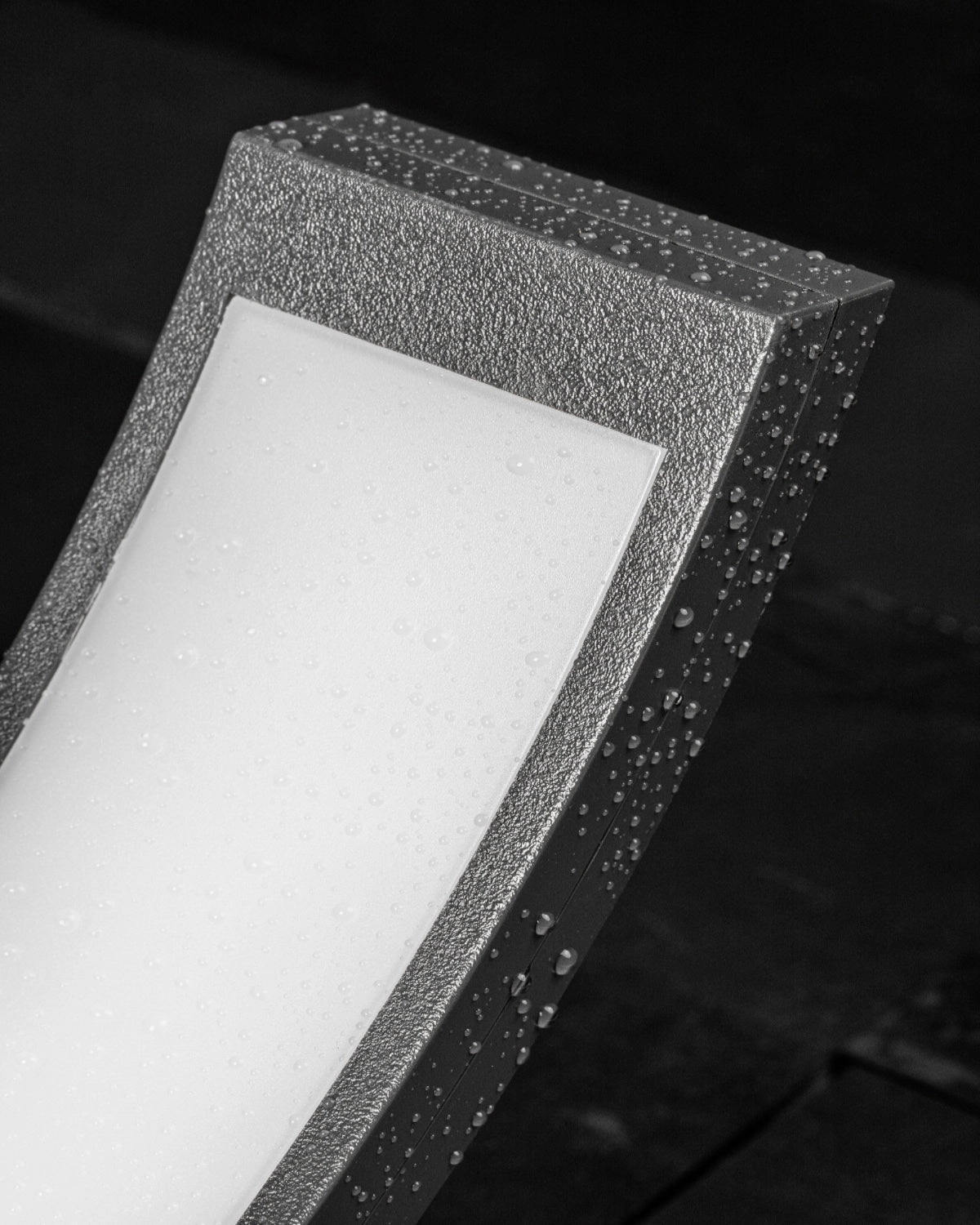 CGC PARIS Grey LED Curved Outdoor Wall Light