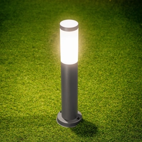 CGC ROME 0.5m Anthracite Dark Grey Outdoor Post Light Opal DiffuserDecorative outdoor post lights