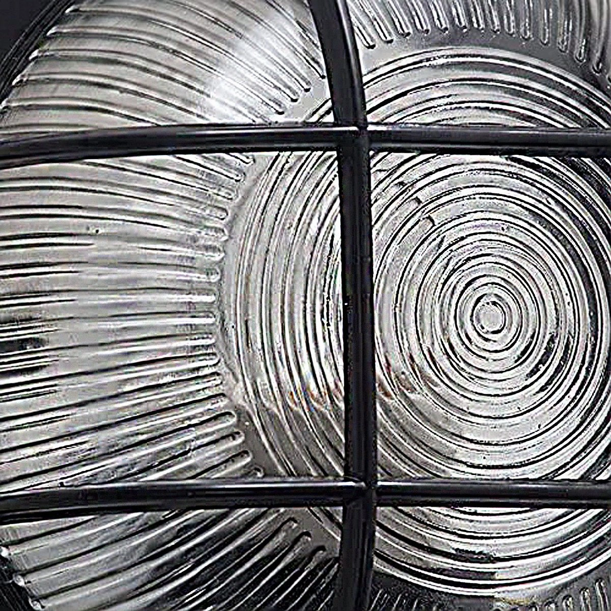 CGC RONNIE Black Cage Round Bulkhead Light