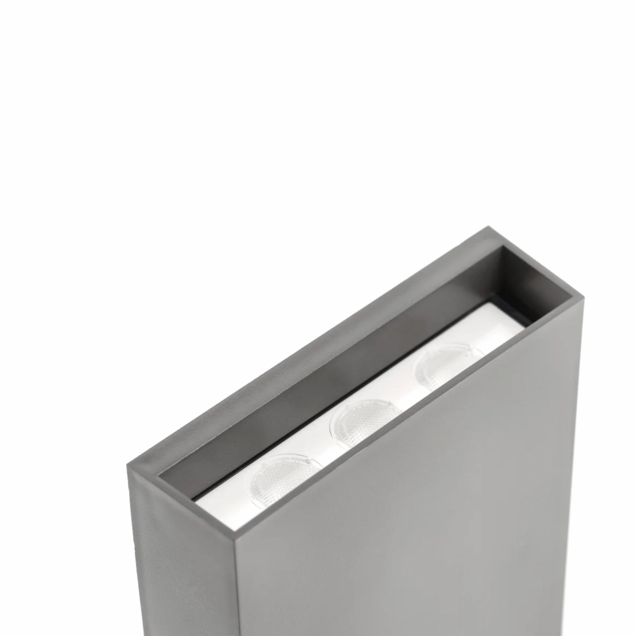 CGC SIAN Dark Grey Rectangle Outdoor LED Wall Light