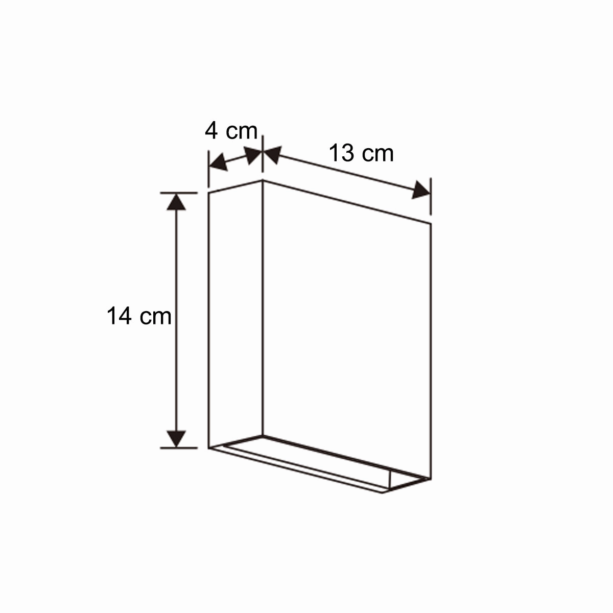 CGC SIAN Dark Grey Rectangle Outdoor LED Wall Light