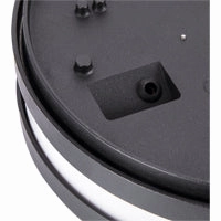 CGC STAX Round Black LED Outdoor Wall Light Bulkhead with House Number Pack