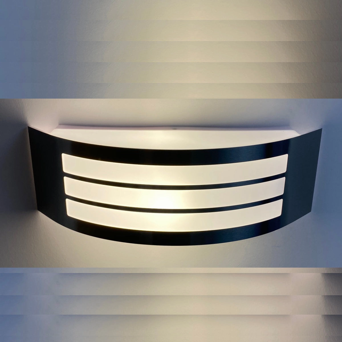 CGC STRIKER Black Curved Arc Outdoor Wall Light