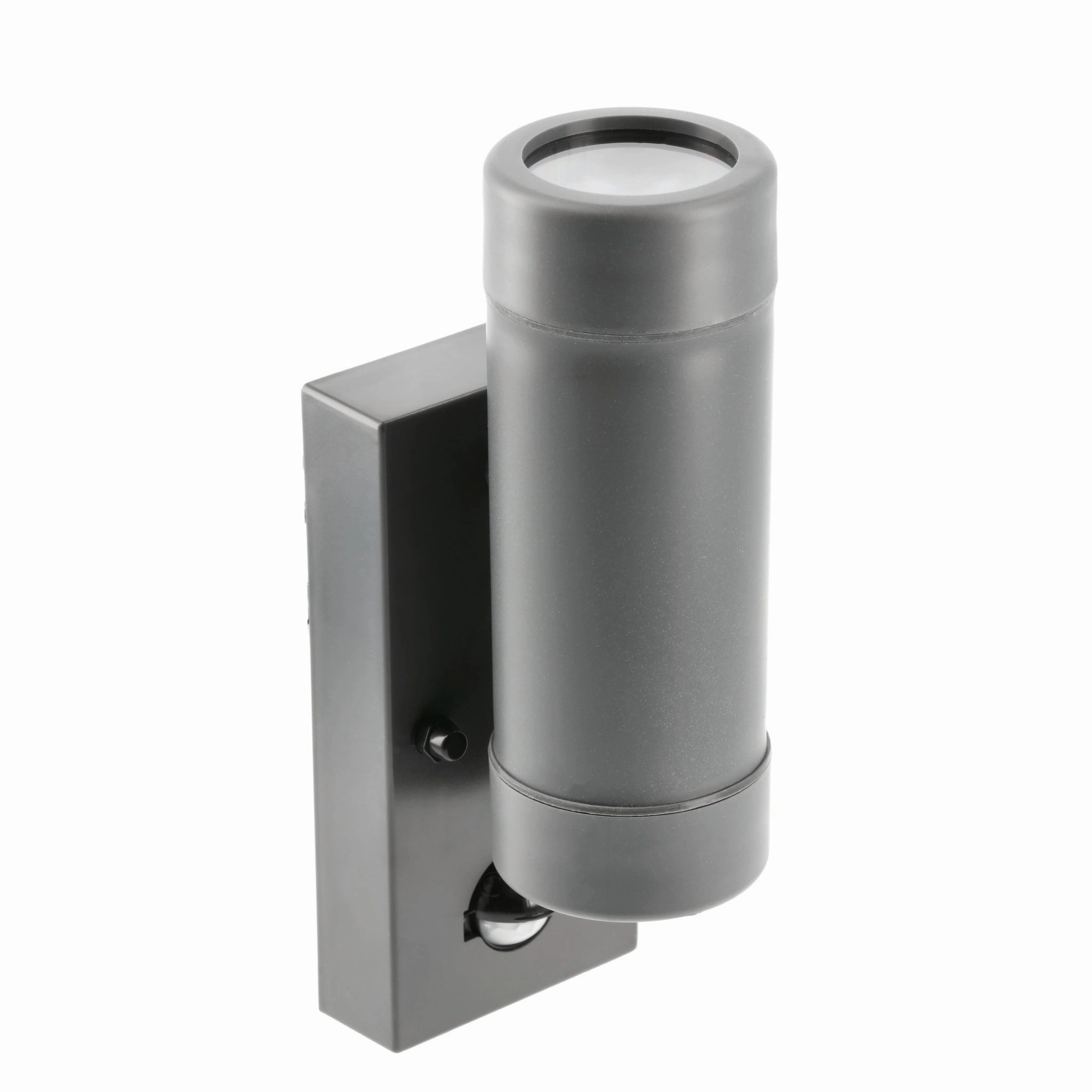 CGC VALENTINE Dark Grey Outdoor Double Wall Light With Motion Sensor