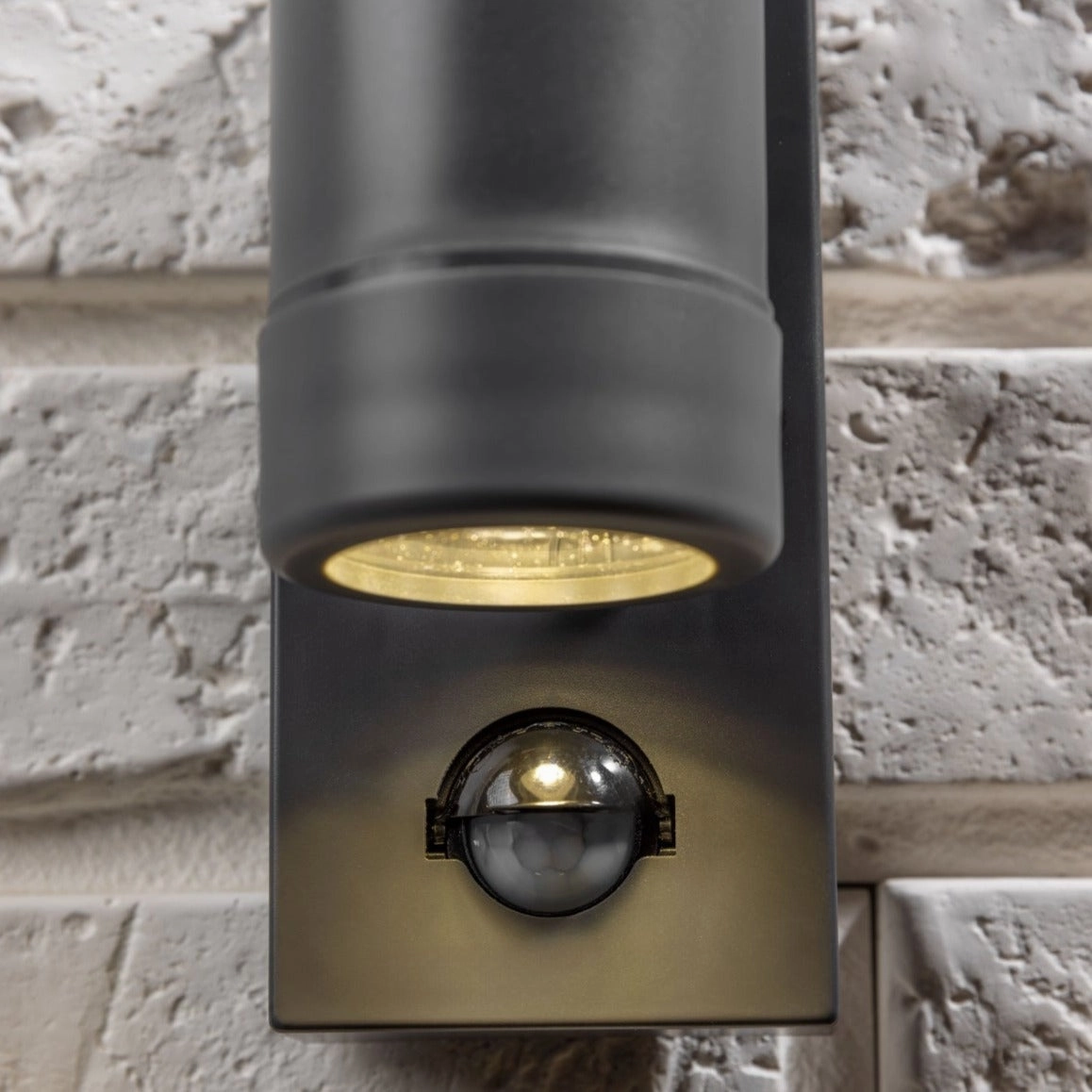CGC VALENTINE Dark Grey Outdoor Double Wall Light With Motion Sensor