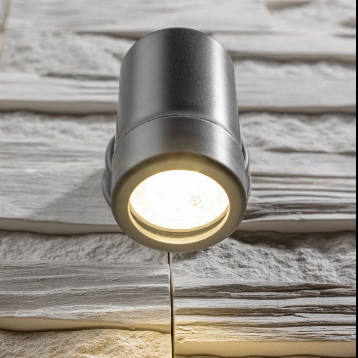 CGC VALENTINE Dark Grey Outdoor Single Spot Cylinder Wall Light