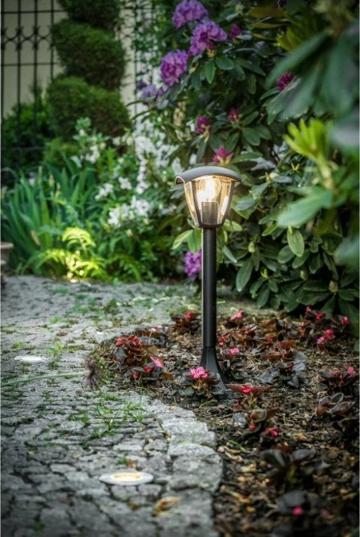 CGC VIOLET Black Outdoor Long Post Coach Style Light