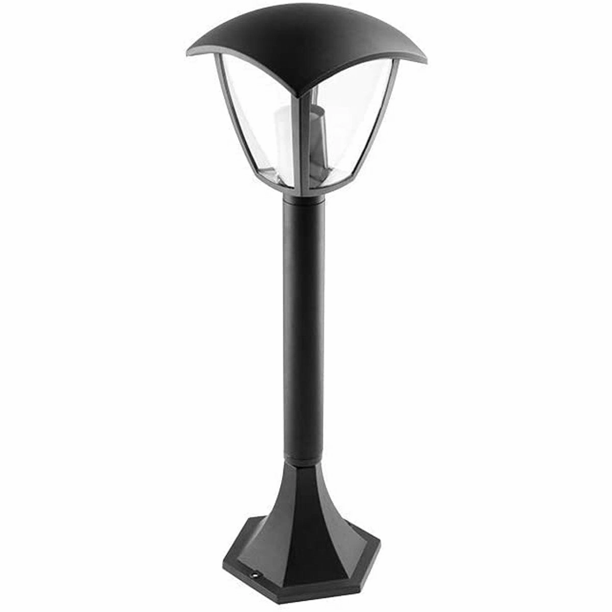 CGC VIOLET Black Outdoor Long Post Coach Style Light