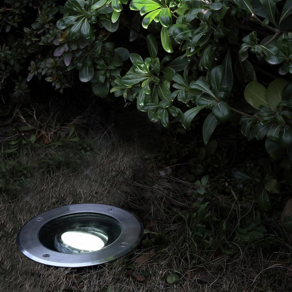 CGC YARA Silver Angled Compact Recessed Outdoor Ground LightWeatherproof outdoor lighting