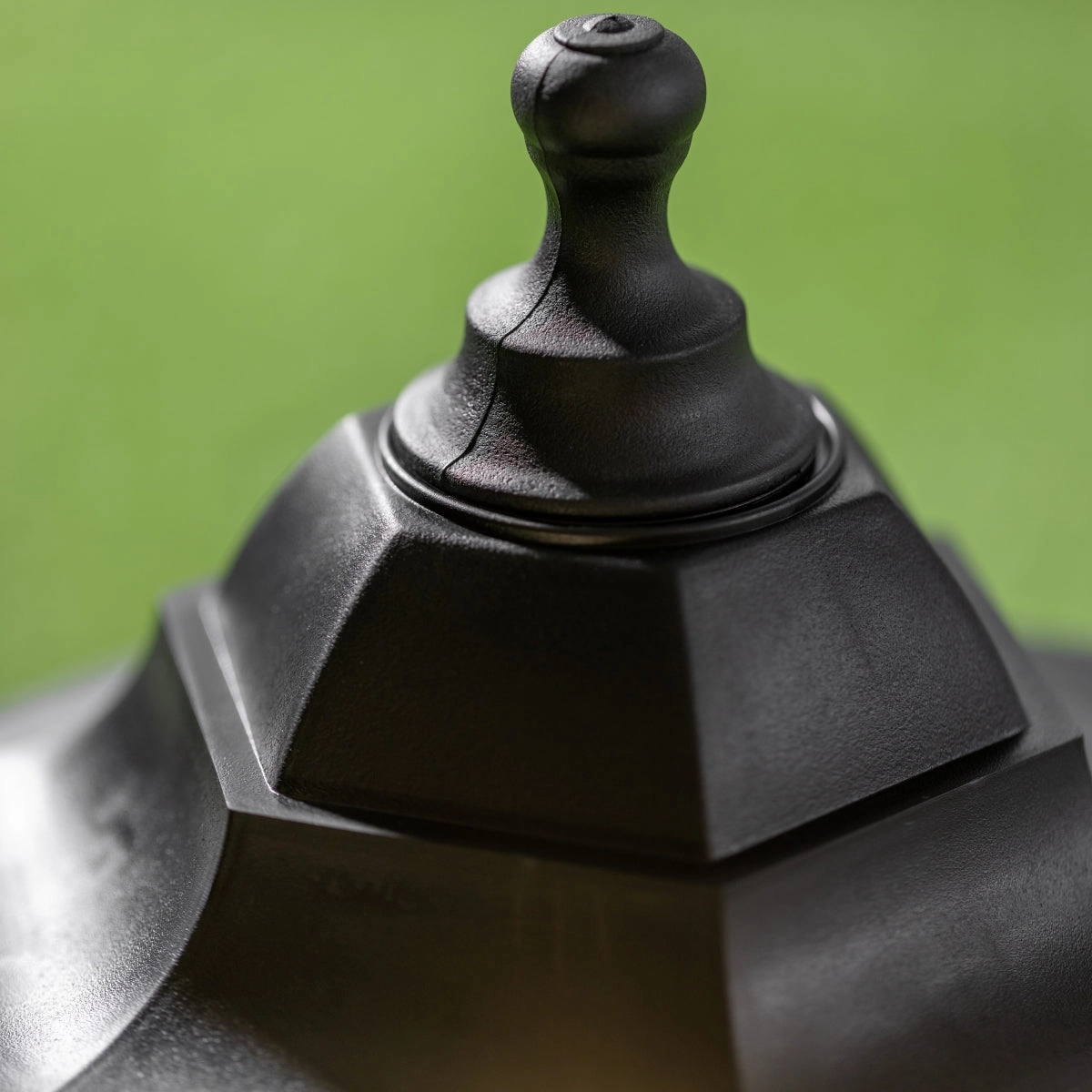 CGC YASMIN Black Outdoor Traditional Lantern Style Medium Post Light