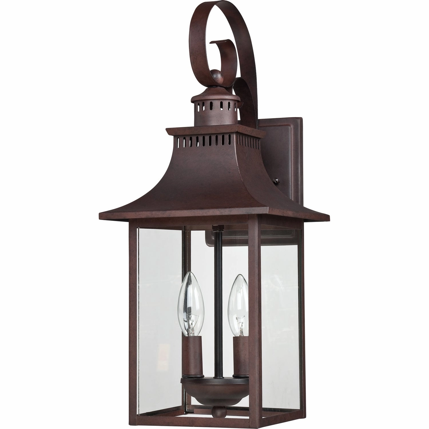 Chancellor Two Light Outdoor Wall Lantern Copper Bronze
