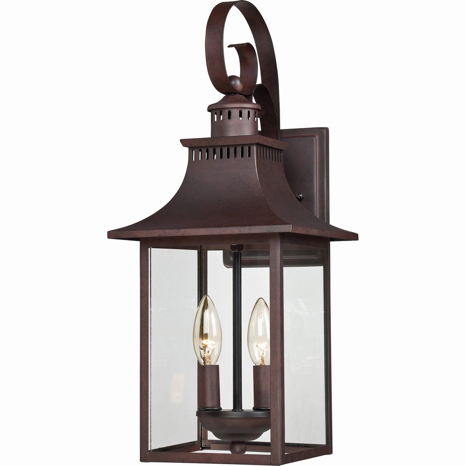 Chancellor Two Light Outdoor Wall Lantern Copper Bronze