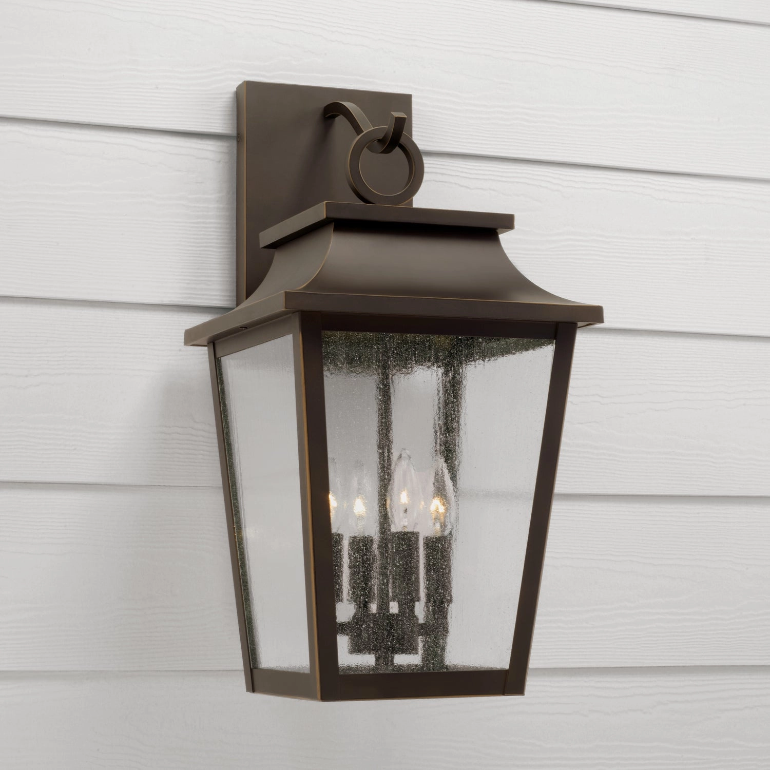 Chandler Four Light Outdoor Wall Lantern Oiled Bronze