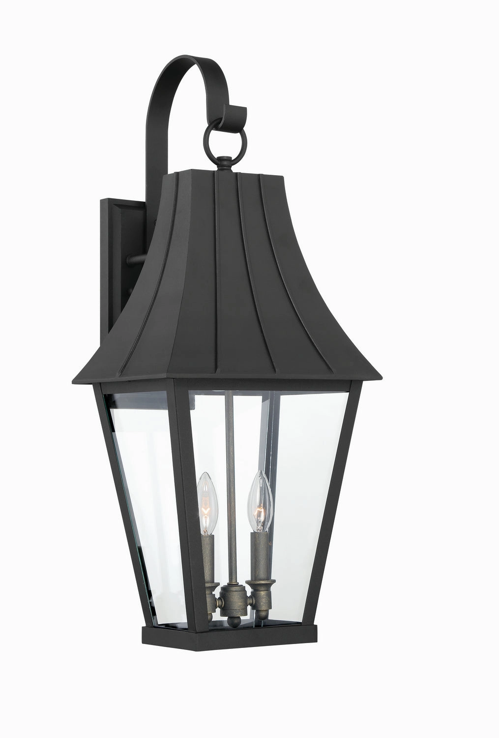Chateau Grande Two Light Outdoor Lantern Coal W/GoldOutdoor wall sconces with motion sensor