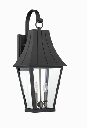 Chateau Grande Two Light Outdoor Lantern Coal W/GoldOutdoor wall sconces with motion sensor