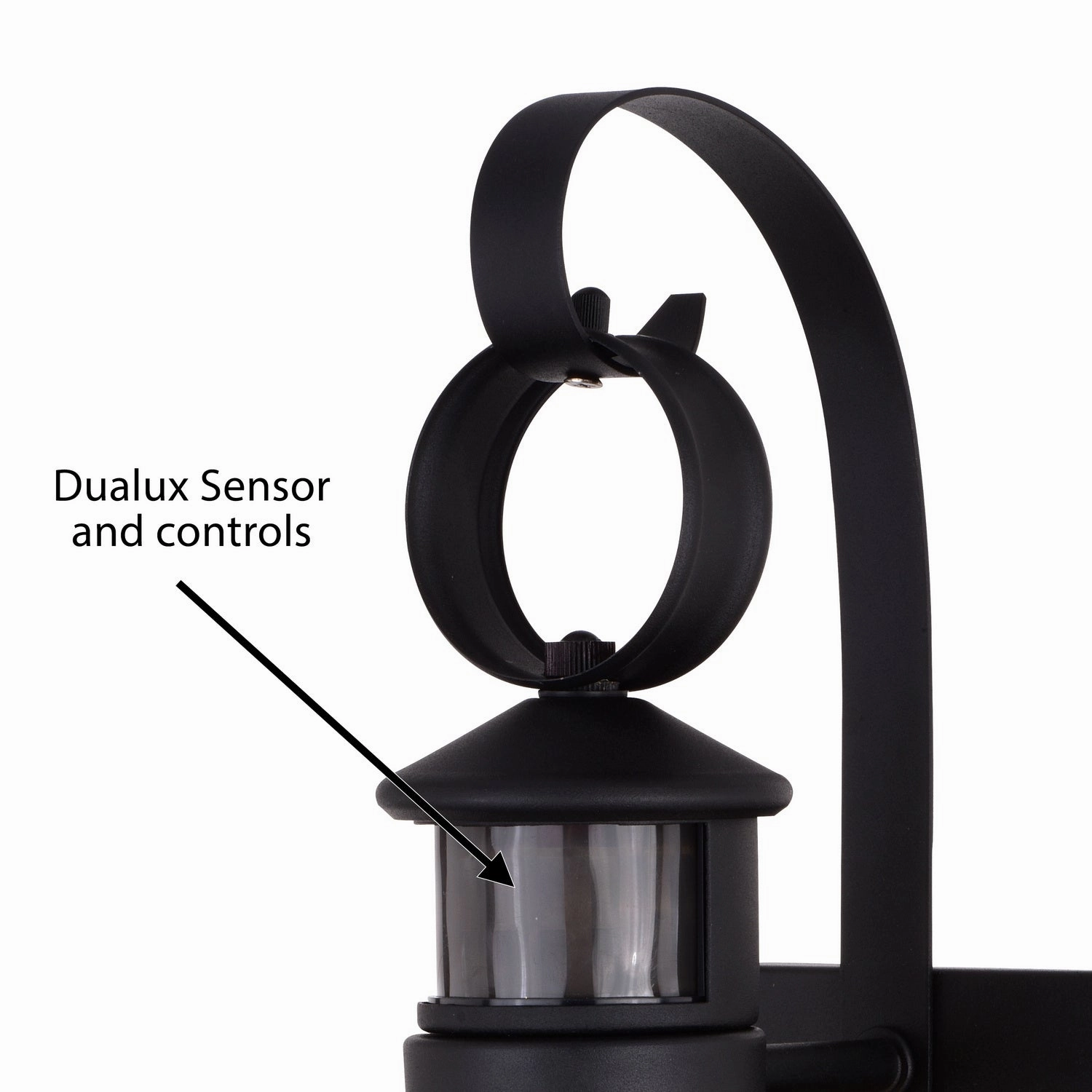 Chatham One Light Outdoor Motion Sensor Wall Mount Textured Black