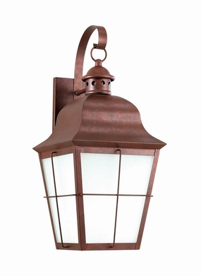 Chatham One Light Outdoor Wall Lantern Weathered CopperOutdoor wall sconces with motion sensor