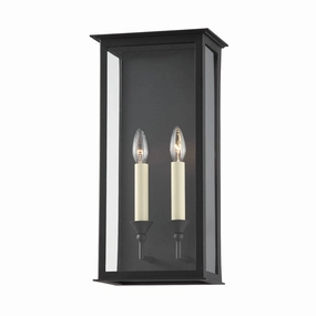 Chauncey Two Light Outdoor Wall Sconce Textured BlackOutdoor wall sconces with motion sensor