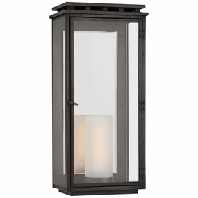 Cheshire One Light Wall Lantern Aged IronOutdoor wall sconces with motion sensor