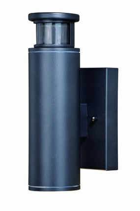 Chiasso LED Motion Sensor Dusk to Dawn Outdoor Wall Light Textured BlackOutdoor wall sconces with motion sensor
