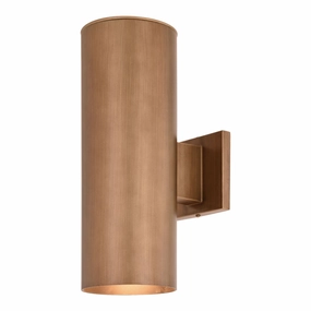 Chiasso Two Light Outdoor Wall Mount Warm BrassOutdoor wall sconces with motion sensor