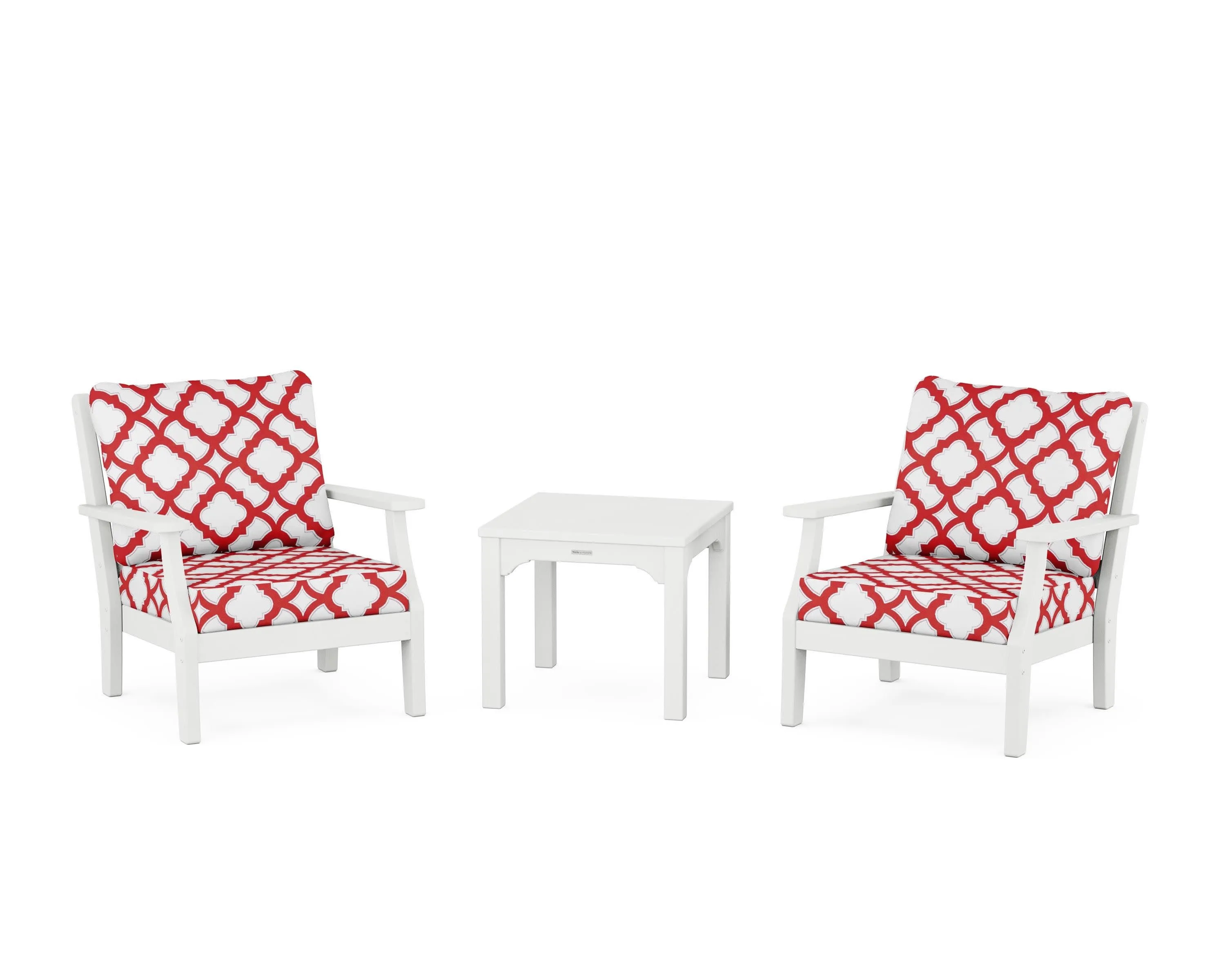 Chinoiserie 3-Piece Deep Seating Set