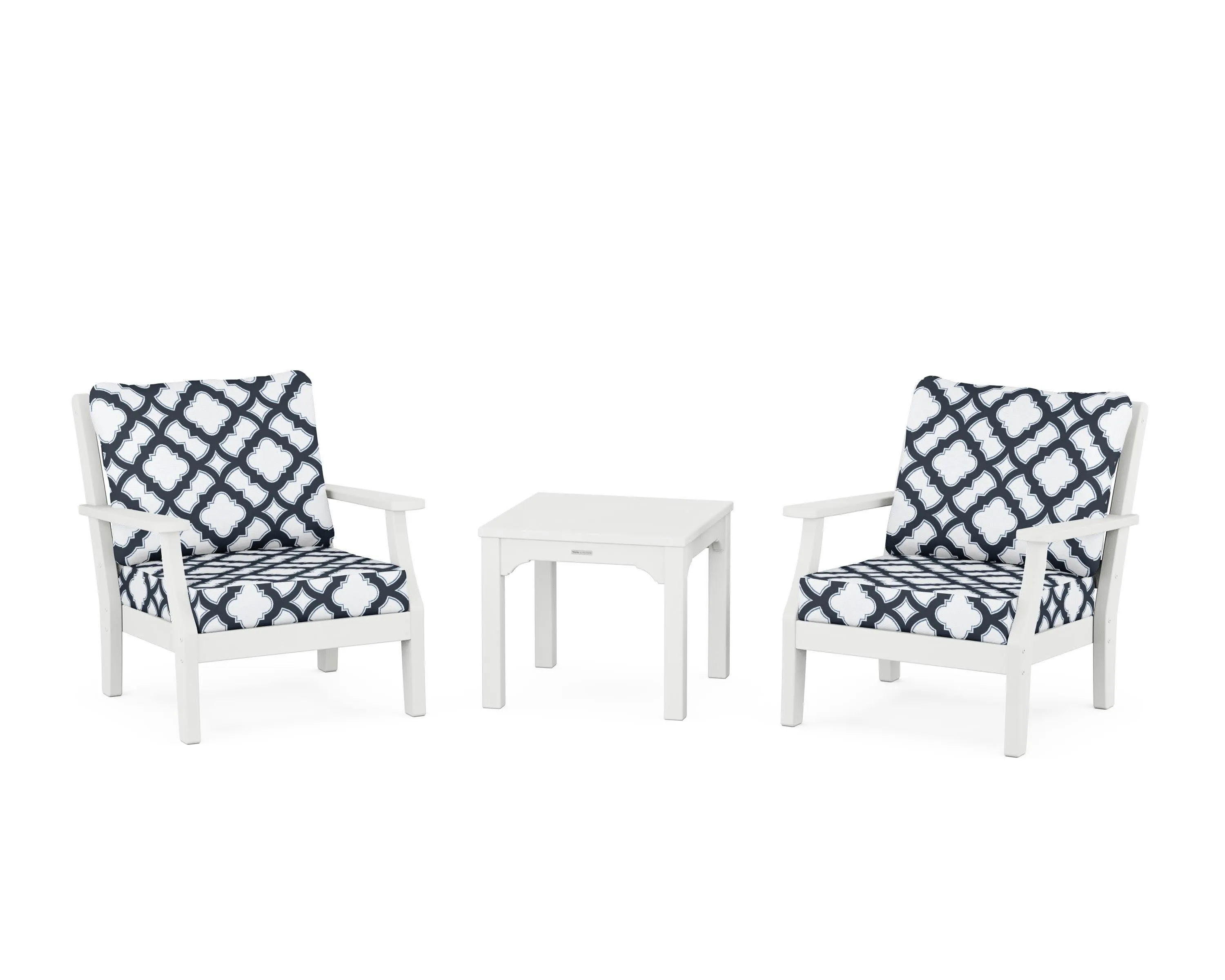 Chinoiserie 3-Piece Deep Seating Set