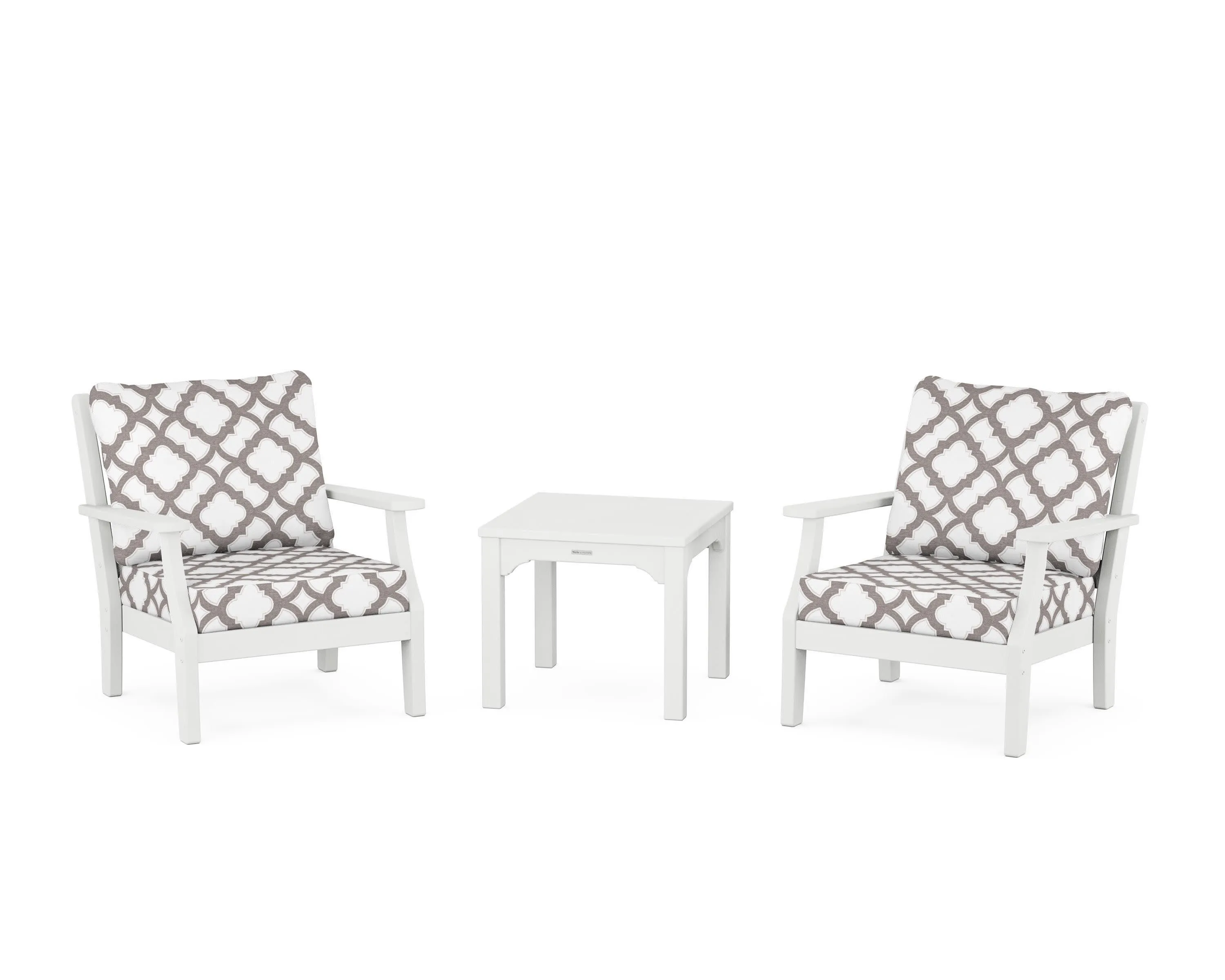 Chinoiserie 3-Piece Deep Seating Set