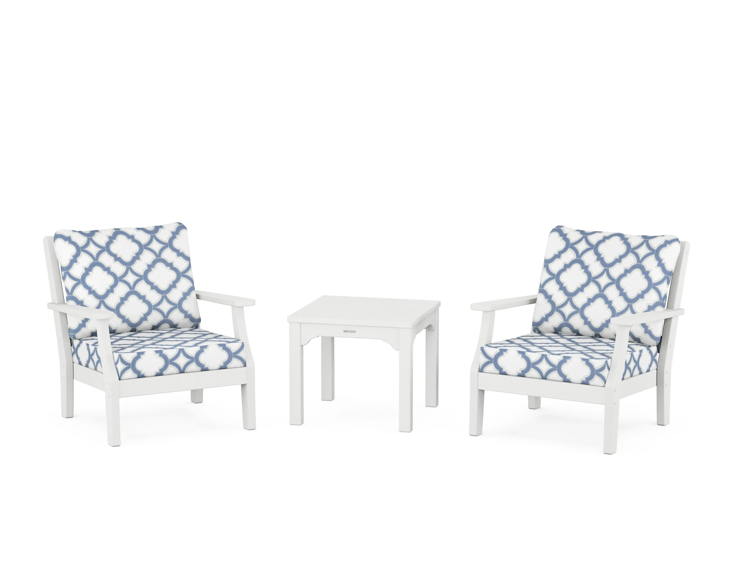 Chinoiserie 3-Piece Deep Seating Set