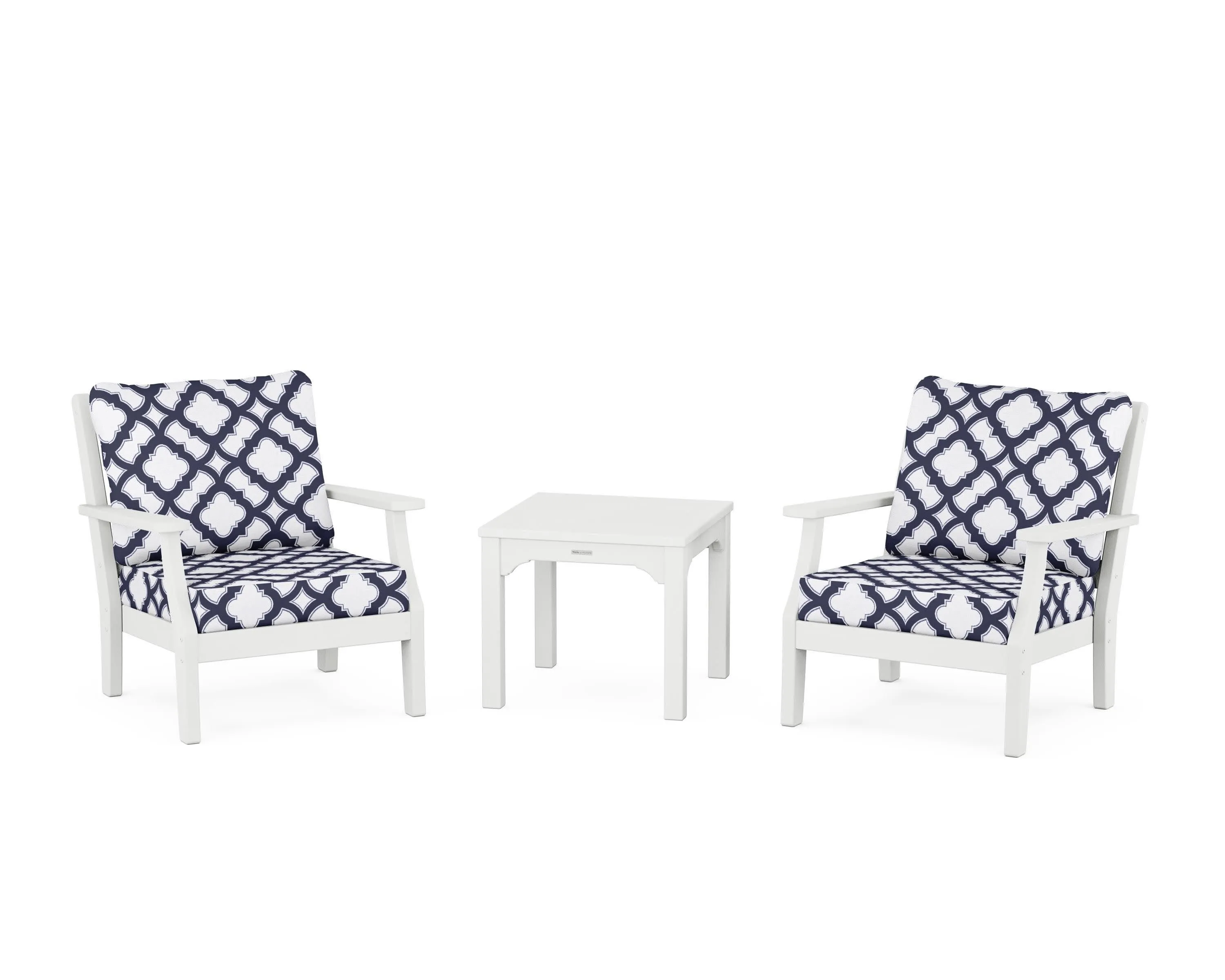 Chinoiserie 3-Piece Deep Seating Set