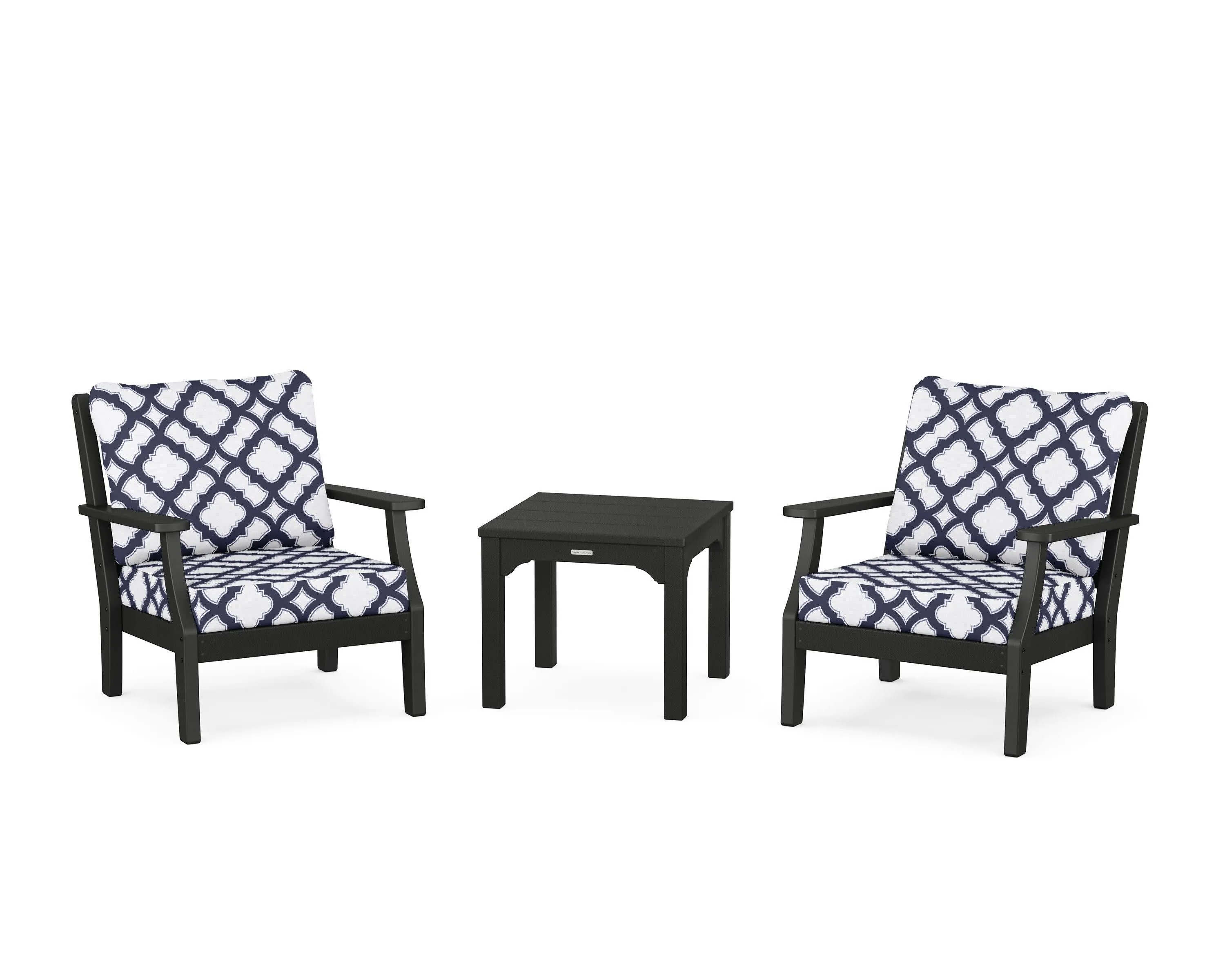 Chinoiserie 3-Piece Deep Seating Set