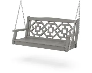Chinoiserie 48" Swingoutdoor patio dining furniture set