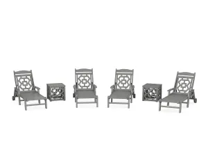 Chinoiserie 6-Piece Chaise Setoutdoor patio dining furniture set