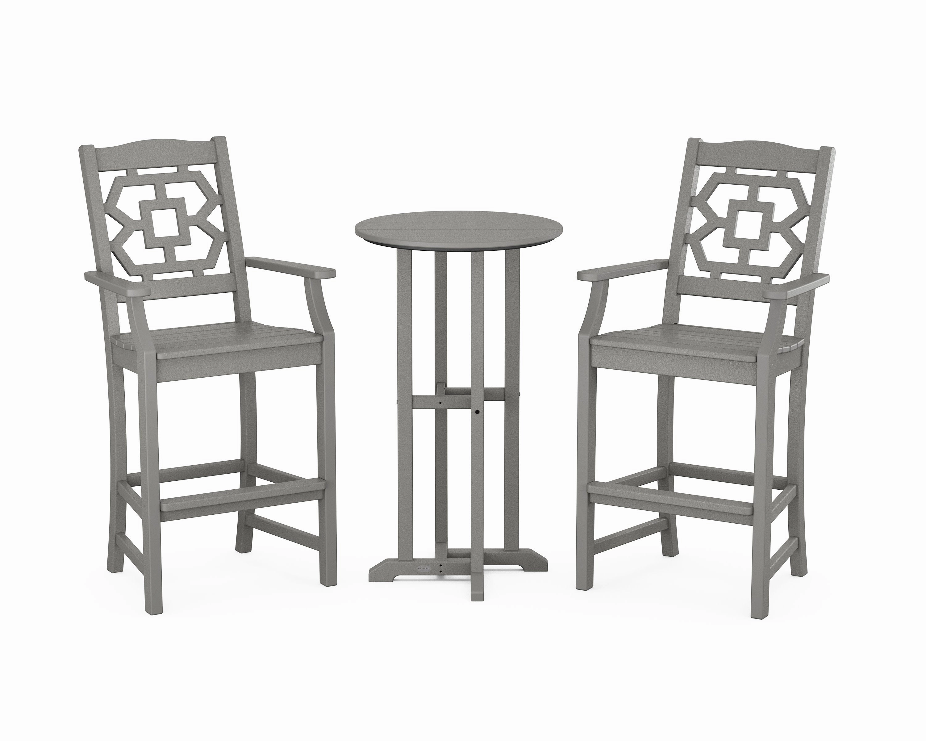 Chinoiserie 3-Piece Farmhouse Bar Setoutdoor patio furniture set