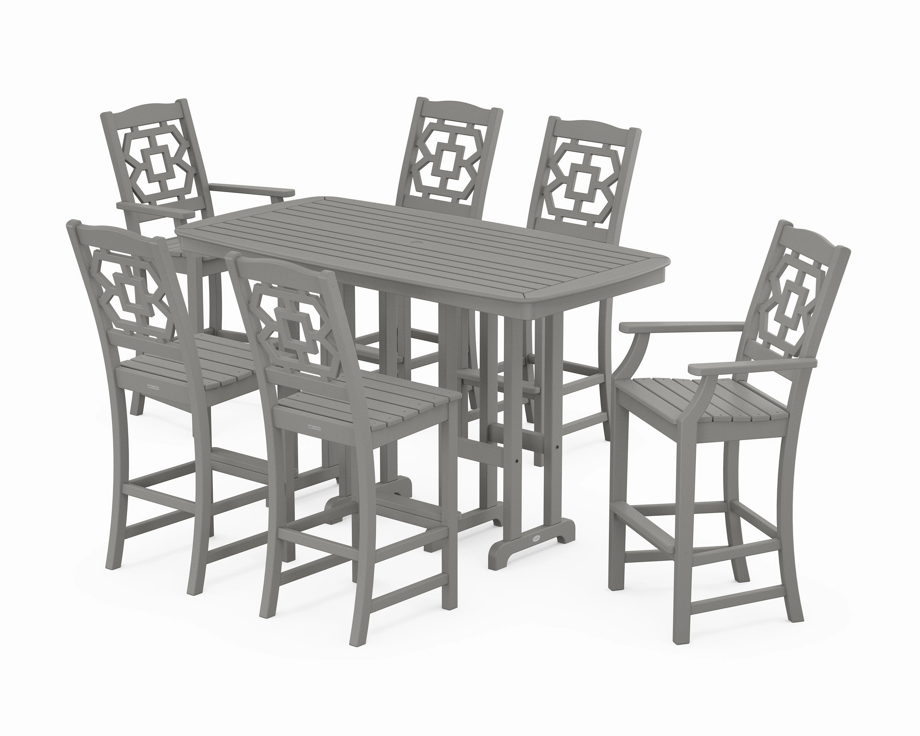 Chinoiserie 7-Piece Bar Setoutdoor patio furniture set