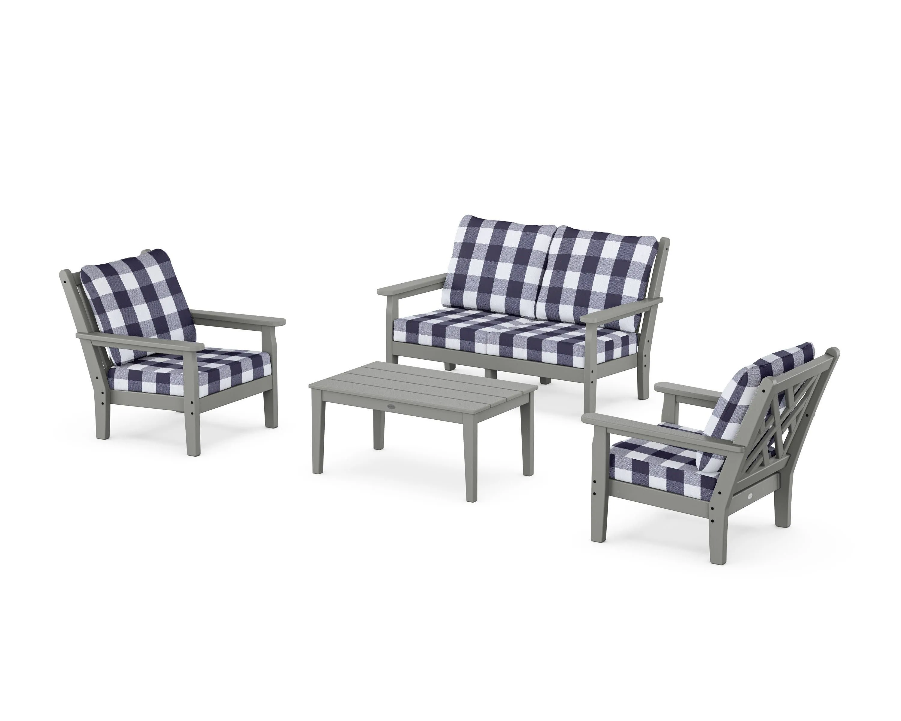 Chippendale 4-Piece Deep Seating Set with Loveseat