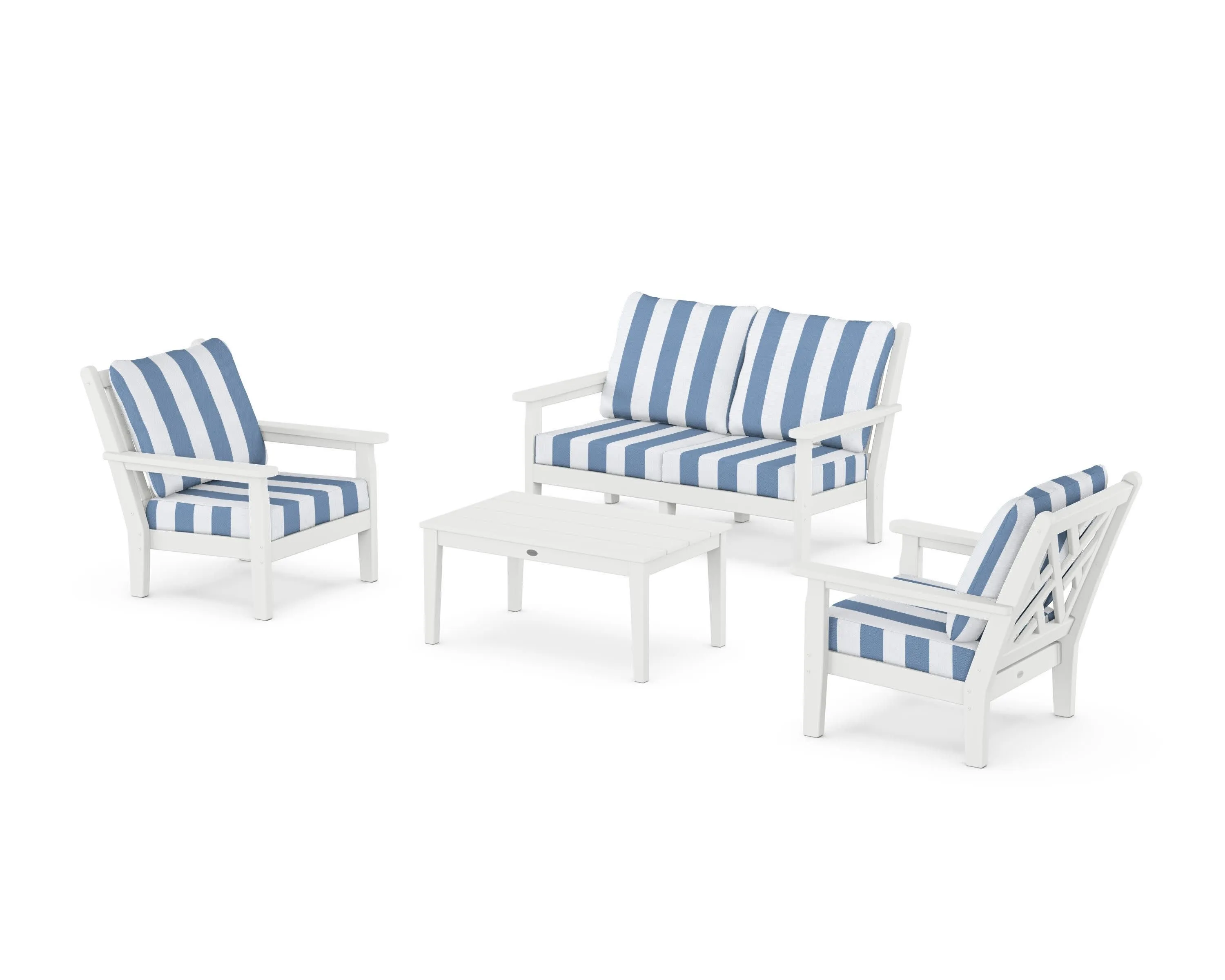 Chippendale 4-Piece Deep Seating Set with Loveseat