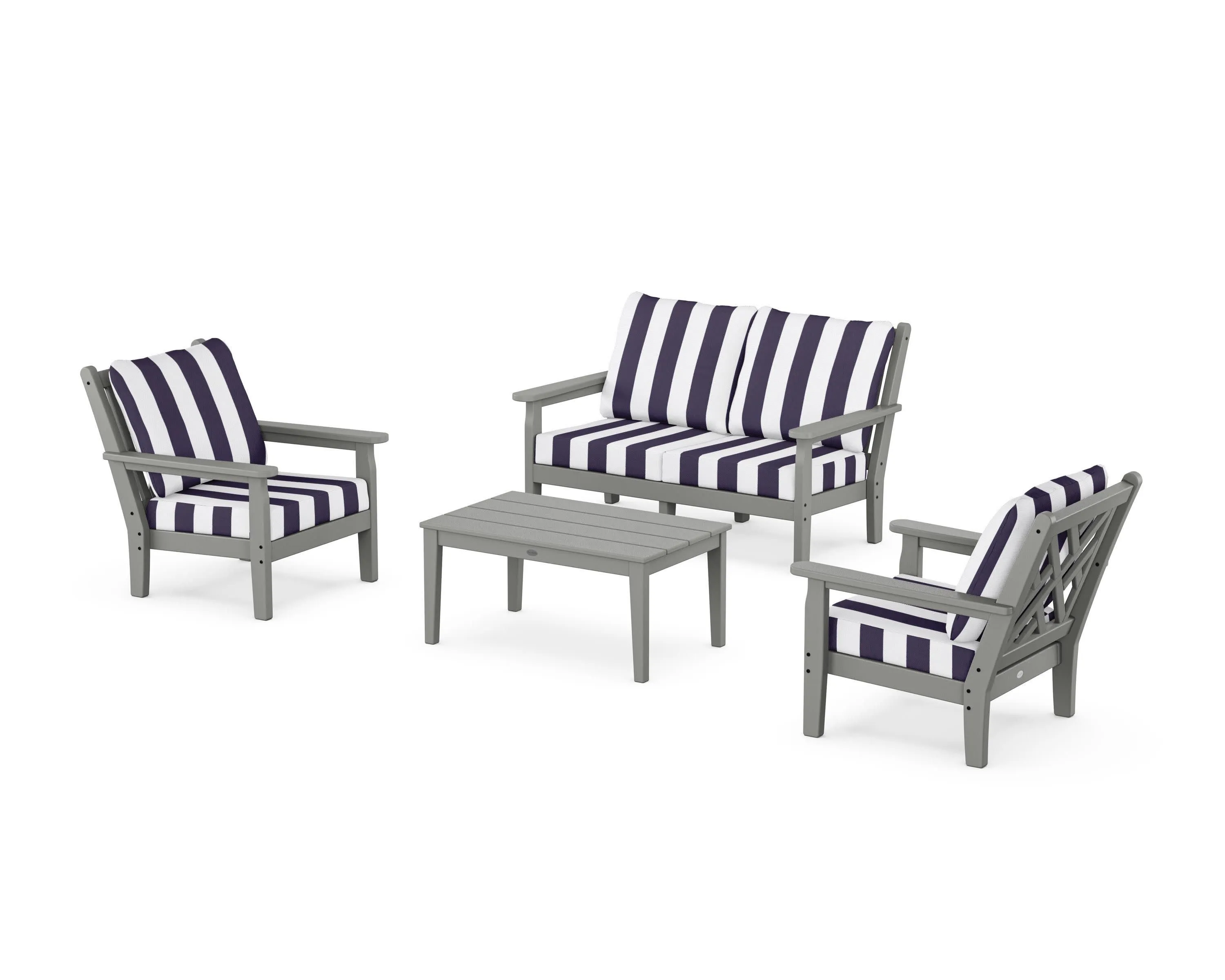Chippendale 4-Piece Deep Seating Set with Loveseat