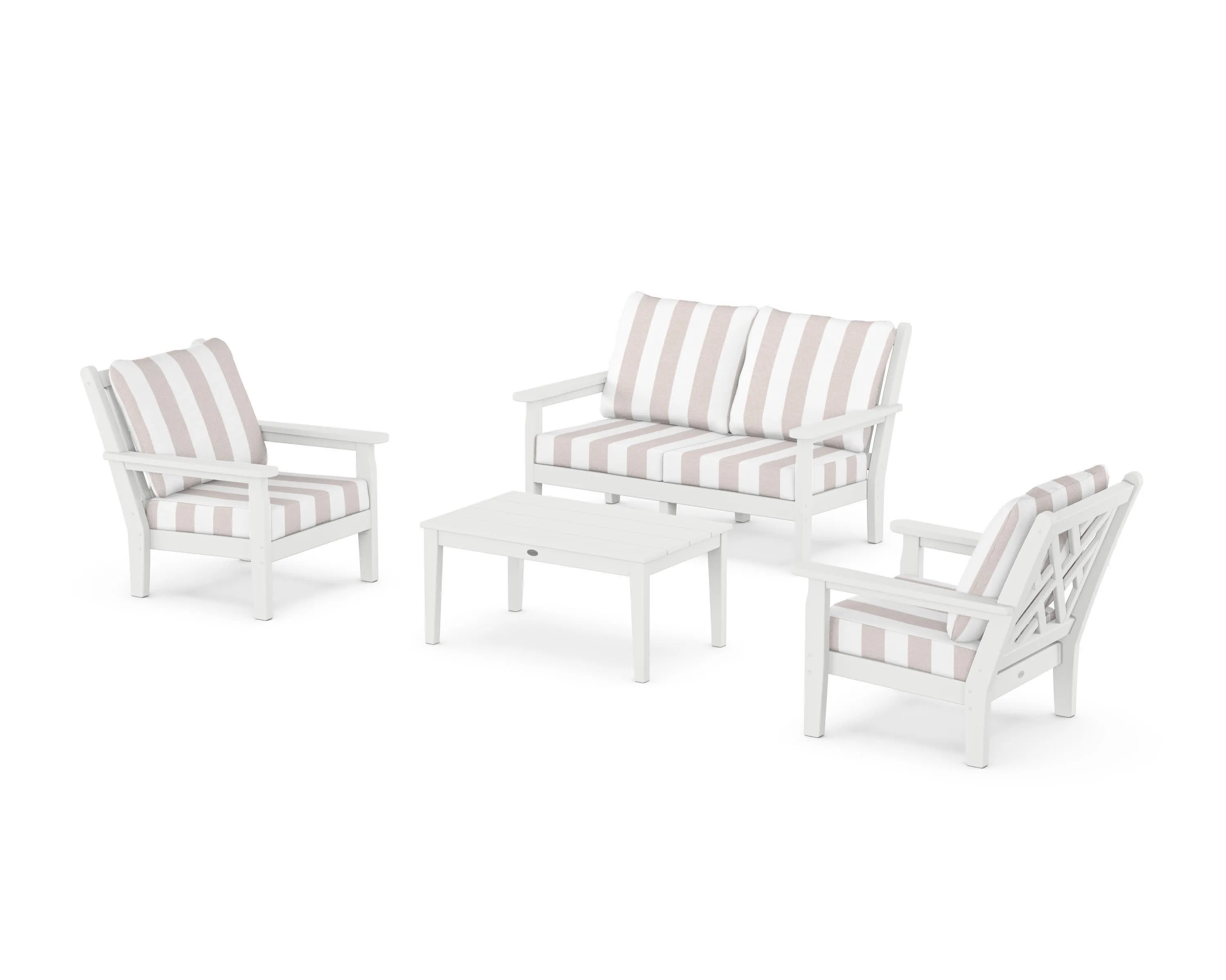 Chippendale 4-Piece Deep Seating Set with Loveseat