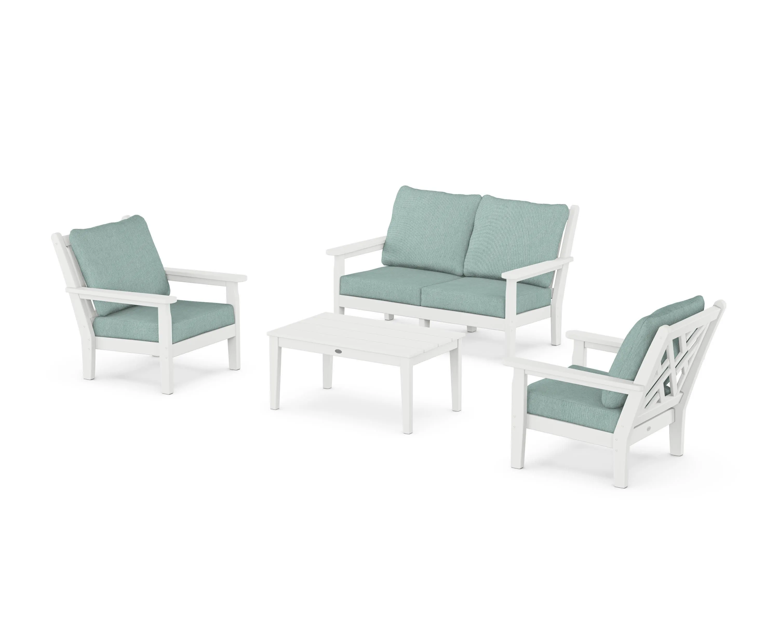 Chippendale 4-Piece Deep Seating Set with Loveseat